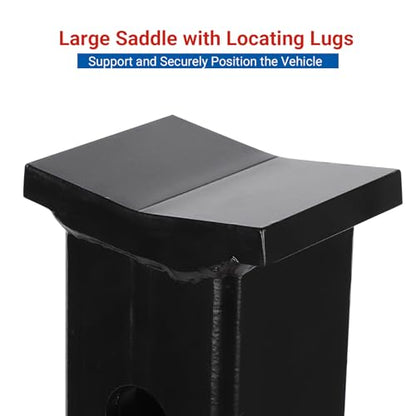 Heavy-Duty Jack Stands, Adjustable 13-19 Inch, 22 Ton Folding Steel Stands, Carbon Steel Construction, Portable Legs for Trucks & Automotive Repair - size: 22 T