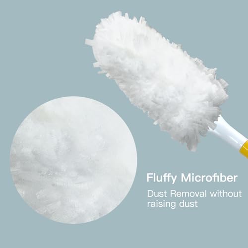 Car Interior Duster - Ultimate Cleaning Tool for Cars, House, and Office - Compact Mini Design for Effortless Dust Removal Double-Sided Design 2handle +10 Duster Refills. - style: Duster