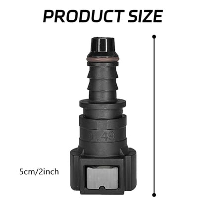 2PCS Fuel Line Quick Connector, Straight Quick Connect Fuel Line Fittings Repair Kit, High Pressure Oil Pump Fuels Hose Pipe Quickly Connect Plug for 3/8 SAE to 5/16 ID Nylon Tubing（Straight） - size: Straight