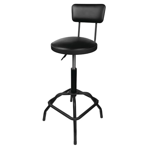 Performance Tool W85016 Pneumatic Stool w/Removable Backrest - style: Pneumatic Stool w/Removable Backrest