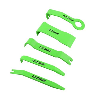 OEMTOOLS Trim Removal Tool Kit for Automotive Molding, Fasteners, & Bezels | 5 Piece Plastic Trim Removal Tool Kit Won’t Scratch Your Car, Impact-Resistant High-Quality Nylon, Extra Slim Profiles - style: 5-Pc Molding, Fasteners, & Bezels Removal Kit