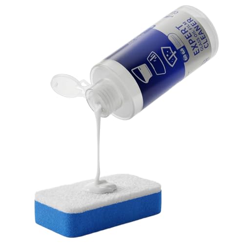 Glass Polish kit,6.76Fl Oz cerium oxide glass polish compound with polishing brush,glass scratch remove,Oil Film Cleaner,Glass Cleaner, Removes Stains and Water Spots, for Cars Glass and Mirror - size: 6.76 Fl Oz (Pack of 1)