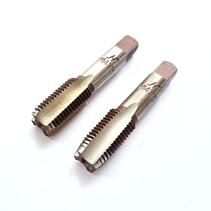 AtticZone M14 x 1.5 Metric Hand Thread Tap, Right Hand, Alloy Tool Steel, 1 Taper Tap, 1 Plug Tap for Metal Working DIY Industrial - size: M14x1.5