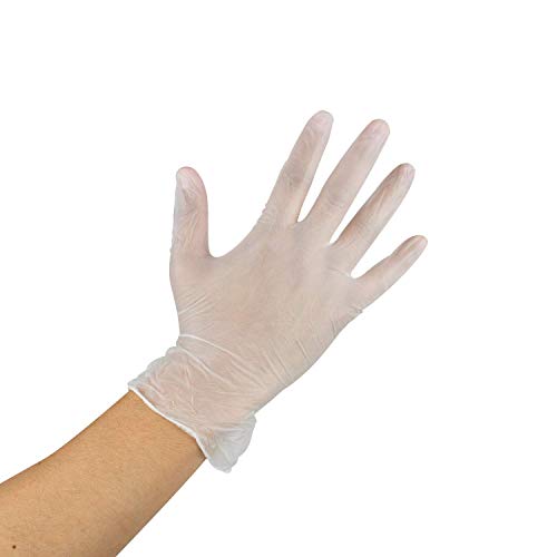 Karat FP-GV1006 Vinyl Powder-Free Gloves (Clear) - Small (Case of 1000) - color: Clear, size: Small