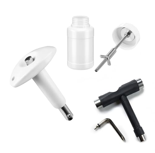3 Pcs Skate Bearings Cleaning Tool Kit Skateboard Bearing Press Tool Skate Bearing Puller Cleaning Bottle for Installation and Maintenance Roller Skates, Skateboard Scooters