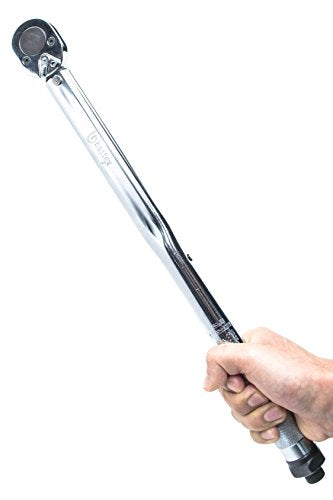 Bastex 1/2 inch Drive Click Torque Wrench, 10~150 ft./lb, CR-V Steel 28-210 Newton Meter with Extension Bar