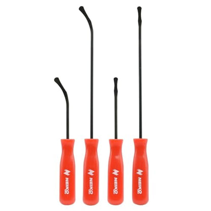 NEIKO 20758A O-Ring Pick Set, 4 Piece Automotive Pick Set, Seal Puller Pick and Hook Set for O-Rings - style: O-Ring Picks