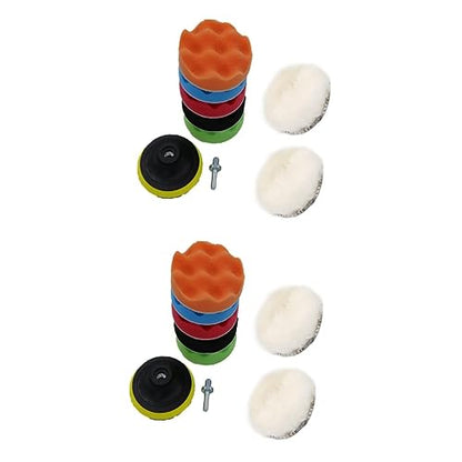 18pcs Car Detailing Kit Polishing Pads Buffing Wheel for Car Wax Bars and Paint Finishing