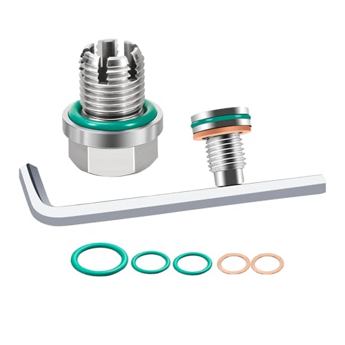 M14.1-1.5x15 Large Backpack Oil Drain Plug,Backpack Style Oil Drain Plug with Magnet,Stainless Steel Self Tapping Oil Pan Thread Repair Kit.