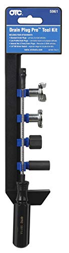 OTC 5961 Drain Plug Pro Tool Kit | Includes Attachments for Standard, Low-Profile, and Internal Hex Drain Plugs (17mm)