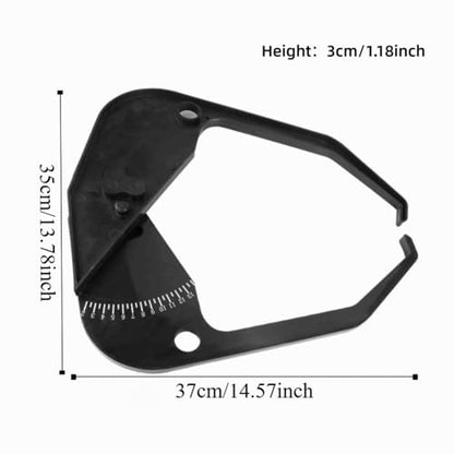 Wheel Balancer Caliper Tool - Rim Width Measuring Gauge for Tire Balancing, Portable ABS Plastic Tire Scale with Raised Numbers