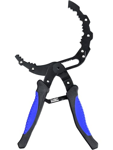 Self-Adjusting Oil Filter Wrench, Adjustable Oil Wrench, Fit 2-5'' Filters | Automotive Oil Change Kit, Self-Adjust Oil Filter Pliers, Motorcycle Fuel Filter Wrench, Large Oil Filter Removal Tool - style: Self-Adjusting