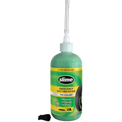 Slime 50107 Flat Tire Puncture Repair, Smart Spair, Emergency Kit For Car Tires, Includes Sealant And Tire Inflator Pump, Suitable For Cars And Other Highway Vehicles, 15 Min Fix - size: No Size, style: Smart Spair