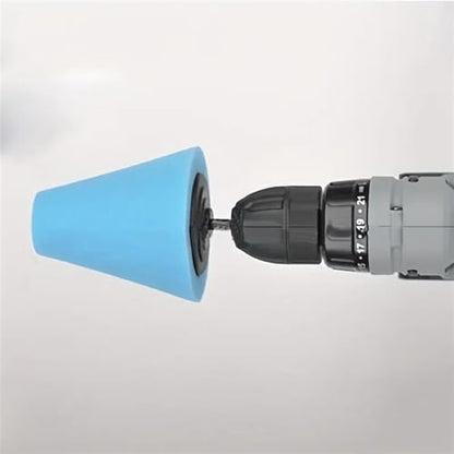 Tire Polishing Sponge Auto Wheel Used for Electric Drill Burnishing Ball Polishing Cone Set Car Hub Buffing Sponge Polishing Kit 3 Pcs