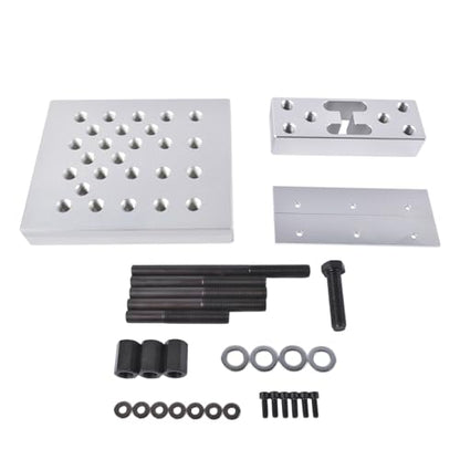 Universal Drill Press Support Block Plate Tool Set, 30 Ton Hydraulic Shop Press Plates, Bearing and Bushing Repair Removal Installation