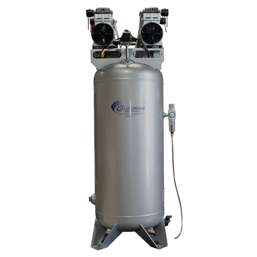 California Air Tools CAT-60040CAD 4.0 HP Ultra Quiet and Oil-Free Air Compressor, 60 Gallon Steel Tank, 75 dBA Noise Level - style: 60 Gallon ASME Tank