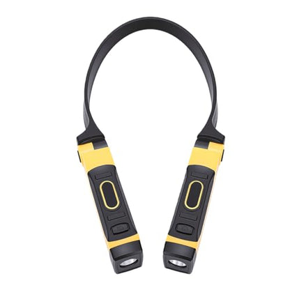 Fockety LED Neck Light, USB Charging High Brightness Rechargeable Neck Flashlight Work Light, Reading Work Lamp for Repair Mechanics Men Women