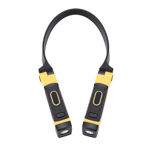 Fockety LED Neck Light, USB Charging High Brightness Rechargeable Neck Flashlight Work Light, Reading Work Lamp for Repair Mechanics Men Women