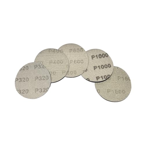 Cerium Oxide Glass Polishing Kit with 3" Backing Pad | High Grade, Wool Felt & Silice Carbide Sandpapers, Sandpapers 320, 400, 600, 1000, 1500, Felt Disc Included