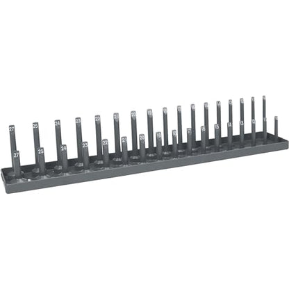 Hansen Global Regular and Deep Socket Tray - 1/2in. Metric (1202)