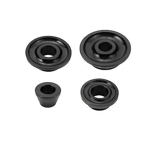 4PCS Universal Wheel Balancer Standard Taper Cones Kit Wheel Balancer Cone Set for 36mm Shaft,Steel Tire Balancer Adapter Cone Set for Car SUV Truck with Hub Bore 1.77"-5.39" Black (36mm) - size: 36mm