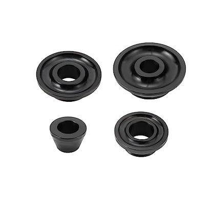 4PCS Universal Wheel Balancer Standard Taper Cones Kit Wheel Balancer Cone Set for 36mm Shaft,Steel Tire Balancer Adapter Cone Set for Car SUV Truck with Hub Bore 1.77"-5.39" Black (36mm) - size: 36mm