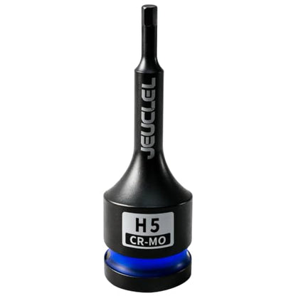 5mm Hex Impact Bit Socket, H5 1/2" Drive Allen Socket, Cr-Mo Steel | 3-Inch, Lengthen Hex Screwdriver Adapter for Electric Ratchet Wrenches Fastening Screws, Socket Wrench, Head Drill - size: 1PC | H5 5MM