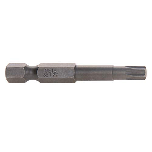 Utoolmart Torx Screwdriver Bits, T27 Magnetic Torx Head Screw Driver Bit, with 1/4 Inch Hex Shank, 50mm Length S2 Steel Screw Driver Kit Tools, for Repair Work, 10 Pcs - size: T27
