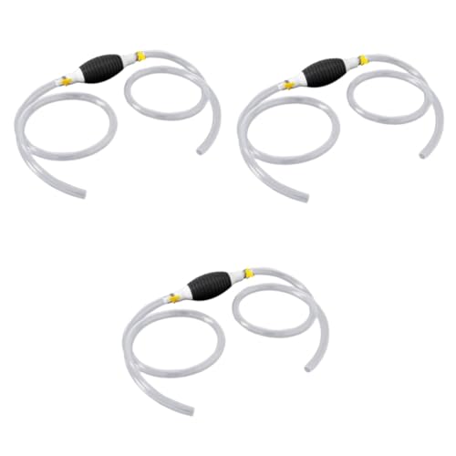 HEALLILY 3pcs Portable Hand Fuel Transfer Pump Oil Siphon Hose Transfer Pump Kit Water Fuel Hose Manual for Car - color: Multix3pcs, size: 350.00X5.50X5.50CMx3pcs