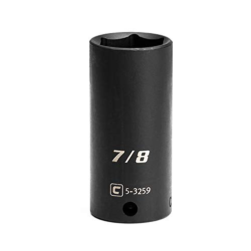 Capri Tools Deep Impact Socket, 3/8-Inch Drive, 6-Point, SAE (7/8-Inch) - size: 7/8 Inch