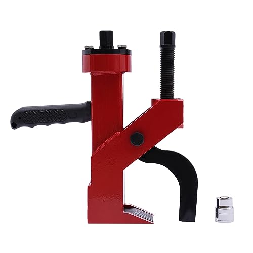 Manual Tire Bead Breaker, 5 in Tractor Truck Tire Hydraulic Bead Breaker, Universal Manual Tool for Tires for All-Terrain Vehicles (Red, Black)