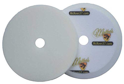 McKee's 37 MK37-62675-1610 Redline White All-in-One Foam Polishing Pad (6.75 Inch) - size: 6.75 Inch