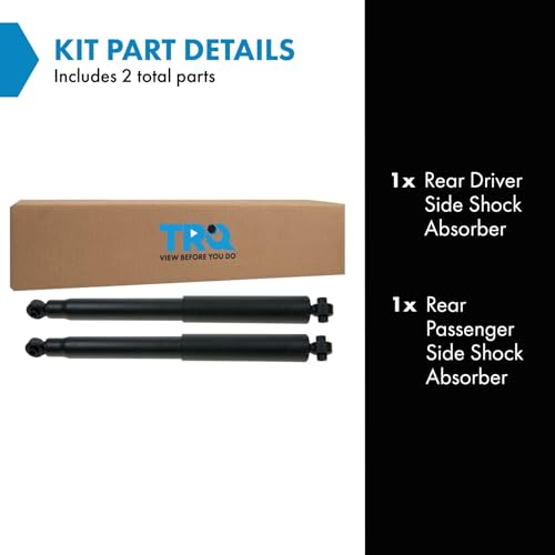 TRQ Rear Shock Absorber Set Compatible with 1999-2004 Jeep Grand Cherokee - style: SBA60118