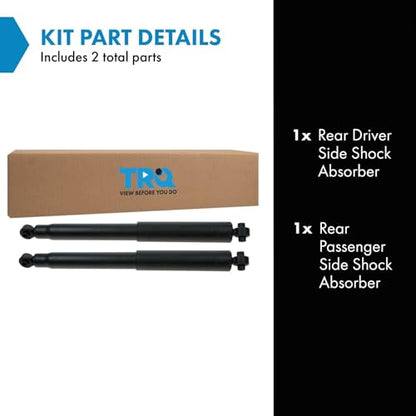 TRQ Rear Shock Absorber Set Compatible with 1999-2004 Jeep Grand Cherokee - style: SBA60118