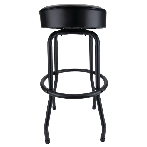 Performance Tool W85010 Swivel Seat Bar Stool for Mechanic Garages and Workshops, Black, 0.6x9.8x5.8-Inches - style: Black Swivel Bar Stool