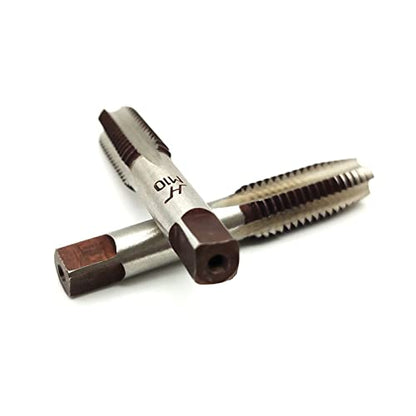 AtticZone M10 x 1.5 Metric Hand Thread Tap, Right Hand, Alloy Tool Steel, 1 Taper Tap, 1 Plug Tap for Metal Working DIY Industrial - size: M10x1.5