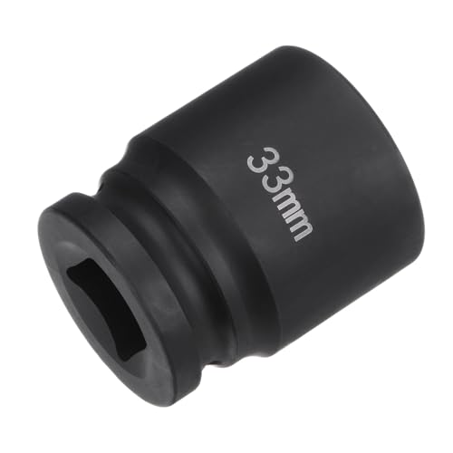 HARFINGTON 6-Point Impact Socket 3/4" Drive 33mm Metric 40Cr Alloy Steel Spindle Axle Nut Impact Socket - size: 33mm