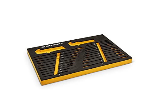 GEARWRENCH 44 Piece 90-Tooth SAE/Metric Ratcheting Wrench and Hex Key Set - 86528