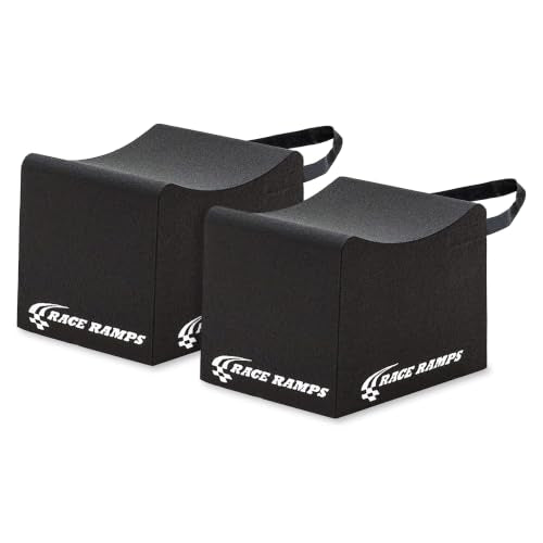 Race Ramps 10 Inch Wheel Cribs for Car Maintenance and Display, Lightweight, Non-Scratch, Ideal for Oil Changes and Garage Use, RR-WC-10 - size: 10-inch Standard