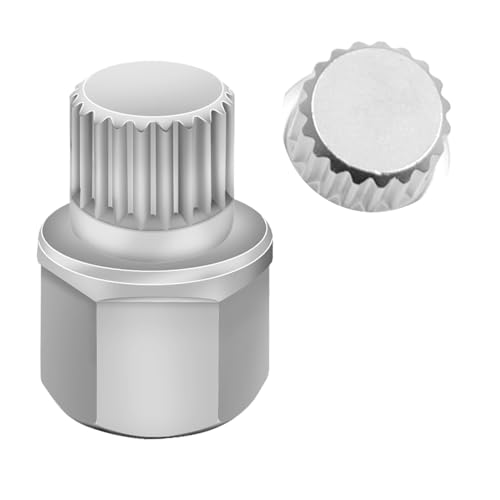 ABC7/19PT Wheel Locking Nut Key Compatible with VW, Audi | Wheel Lock Nut Socket Adapter, Anti-Theft Screw Remover, Hand Repair Tool, Tyre Fitting, garage - color: ABC7/19PT