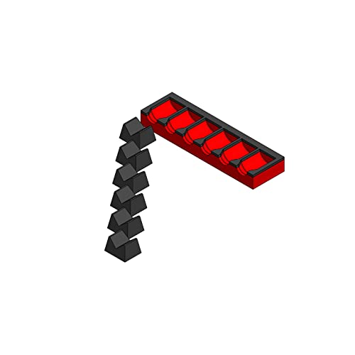 MagAttach Socket Extension Organizers (1/2", Red/Black) - color: Red/Black, size: 1/2"
