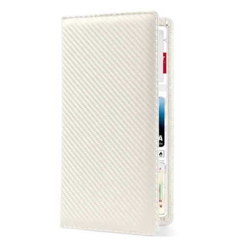 Car Registration and Insurance Holder，Colour Patterns Men Women Car License Document Registration and Insurance Card Holder - color: Pearly White