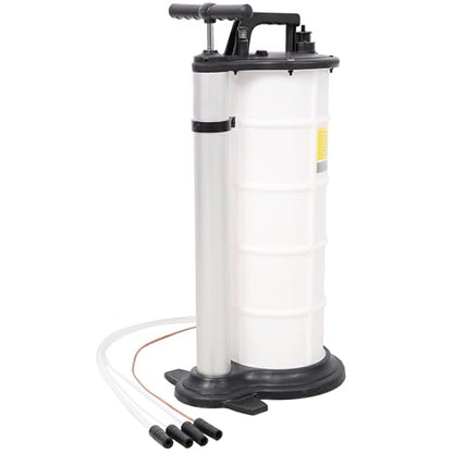 9L Manual Oil Extractor Pump - Oil Changer Vacuum Fluid Evacuator Extractor with 4 Tubes for Automotive Cars Boats Fluids Vacuum Evacuation