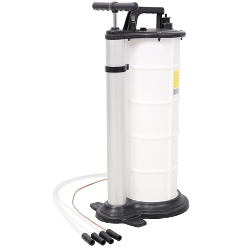 9L Manual Oil Extractor Pump - Oil Changer Vacuum Fluid Evacuator Extractor with 4 Tubes for Automotive Cars Boats Fluids Vacuum Evacuation