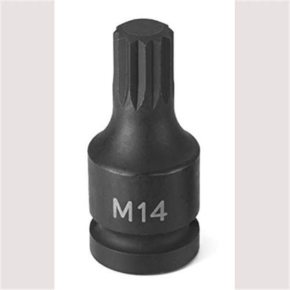 Grey Pneumatic 2114S Triple Square Driver Socket - style: M14 Triple Square Driver