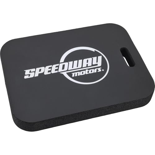 Speedway Motors Foam Work Mat Kneeling Pad for Automotive Repair, 20 x 15 x 2 Inch Thick Shop and Racing Pit Mat with Carry Handle, Comfortable Ground Protection for Garage or Track Use
