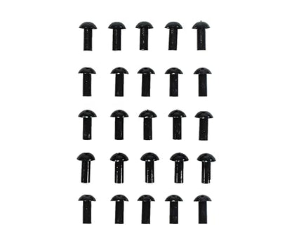 Stop & Go 4075 Mushroom Tire Plugs for Punctures and Flats, 1" Length x 5/16" Shaft Diameter, 25 Pack for Tubeless Tires on Motorcycles, ATVs, UTVs, Cars, and Trucks - size: 1" Length x 5/16" Shaft Diameter - 25 Pack