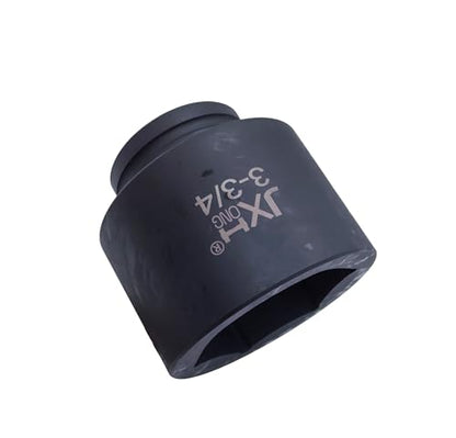 1-1/2" Drive Impact Socket, 6-Point, Heat Treated Cr-Mo Steel – Heavy Duty for Hydraulic Impact Wrench (3-3/4") - size: 3-3/4"