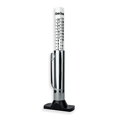 Tire Tread Depth Gauge, 1/32nds up to 1 inch with Pocket Clip by TYK Industries