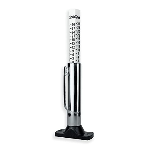 Rema Tip Top Tire Tread Depth Gauge, 1/32nds up to 1 inch with Pocket Clip